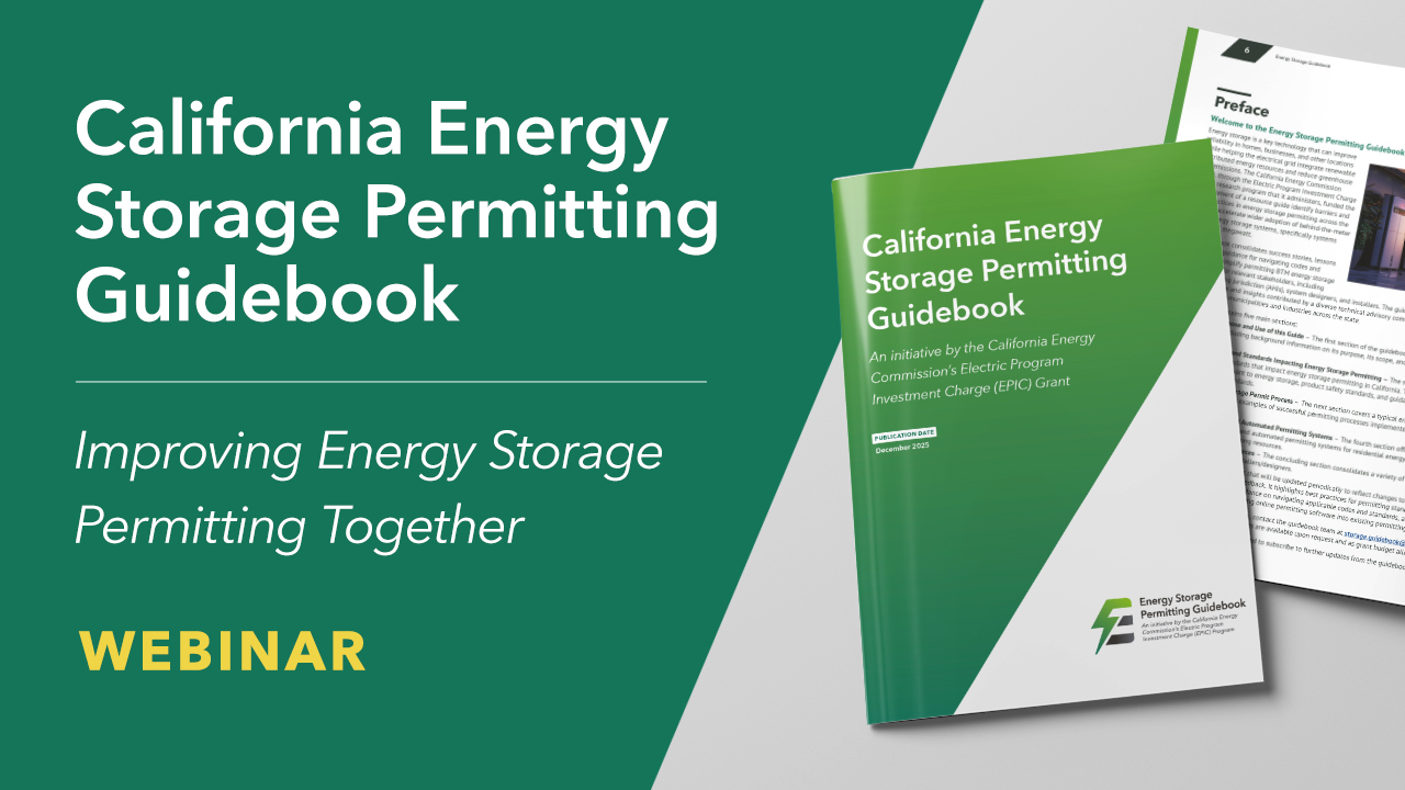 Improving Energy Storage Permitting Together